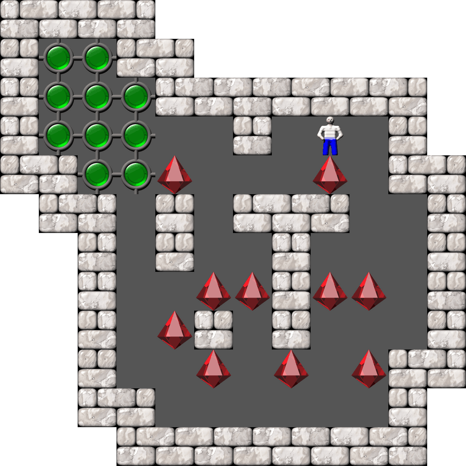 Sokoban Ghislain Martin Arranged level 25